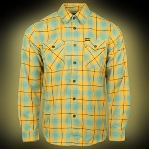Dixxon Men's Medium Old School Frank The Tank Yellow Flannel